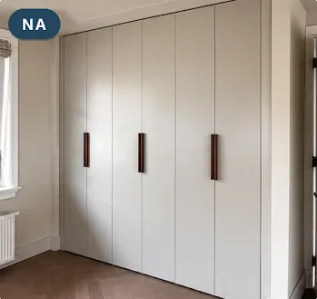 Na: de tweede kast strak afgewerkt langs de zijkant